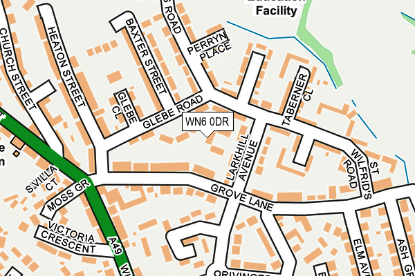 WN6 0DR map - OS OpenMap – Local (Ordnance Survey)