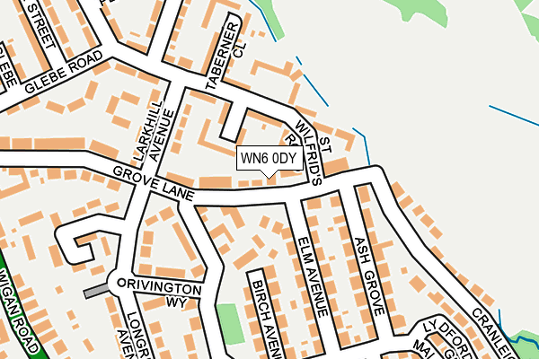 WN6 0DY map - OS OpenMap – Local (Ordnance Survey)
