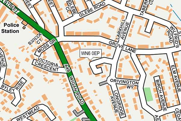 WN6 0EP map - OS OpenMap – Local (Ordnance Survey)