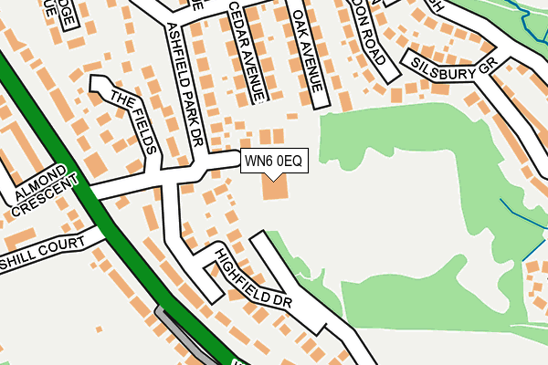 WN6 0EQ map - OS OpenMap – Local (Ordnance Survey)