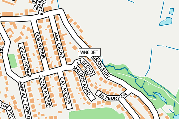 WN6 0ET map - OS OpenMap – Local (Ordnance Survey)