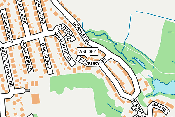 WN6 0EY map - OS OpenMap – Local (Ordnance Survey)