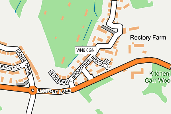 WN6 0GN map - OS OpenMap – Local (Ordnance Survey)