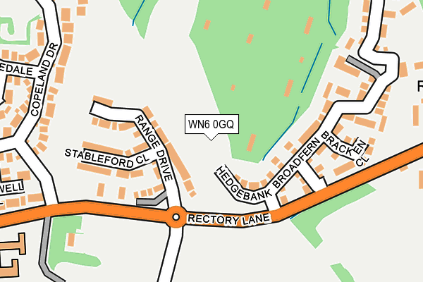 WN6 0GQ map - OS OpenMap – Local (Ordnance Survey)