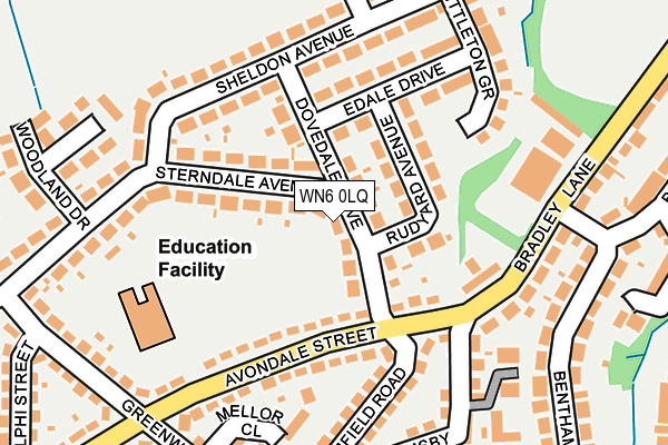 WN6 0LQ map - OS OpenMap – Local (Ordnance Survey)