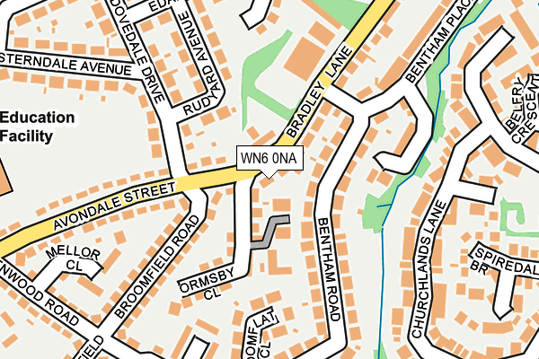 WN6 0NA map - OS OpenMap – Local (Ordnance Survey)