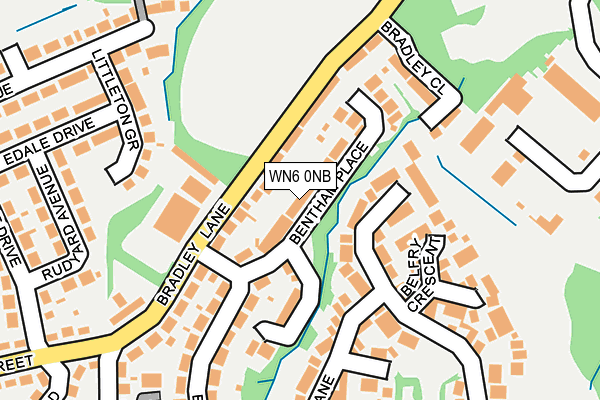 WN6 0NB map - OS OpenMap – Local (Ordnance Survey)