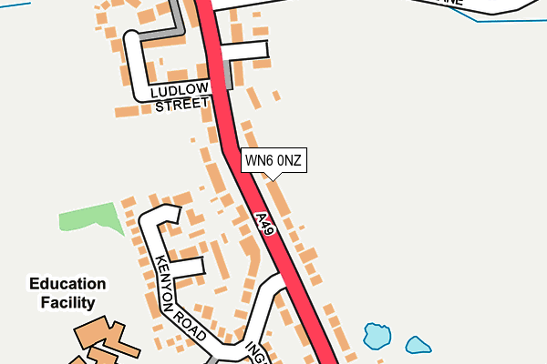 WN6 0NZ map - OS OpenMap – Local (Ordnance Survey)
