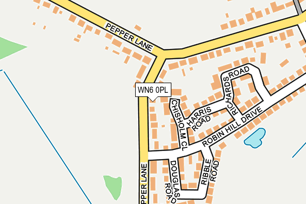 WN6 0PL map - OS OpenMap – Local (Ordnance Survey)