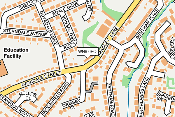 WN6 0PQ map - OS OpenMap – Local (Ordnance Survey)