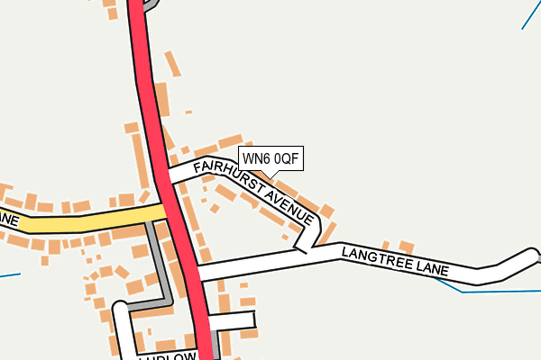 WN6 0QF map - OS OpenMap – Local (Ordnance Survey)