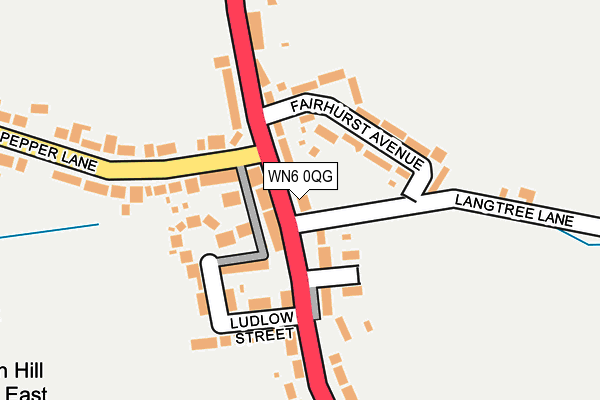 WN6 0QG map - OS OpenMap – Local (Ordnance Survey)