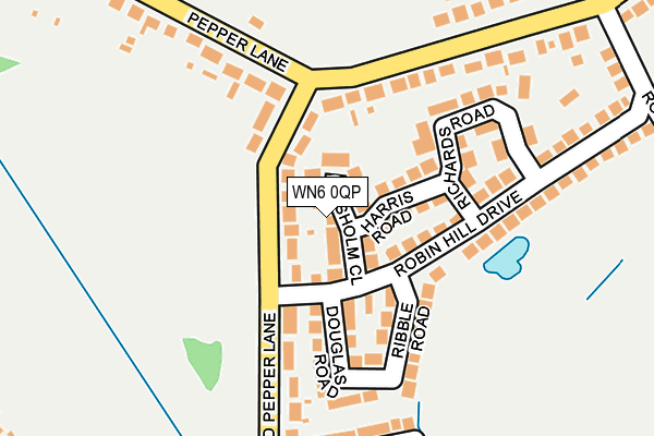 WN6 0QP map - OS OpenMap – Local (Ordnance Survey)
