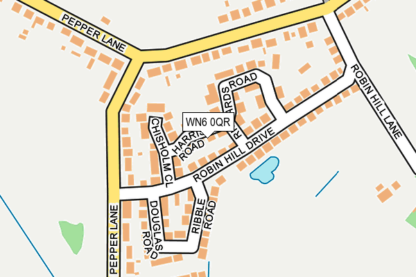 WN6 0QR map - OS OpenMap – Local (Ordnance Survey)
