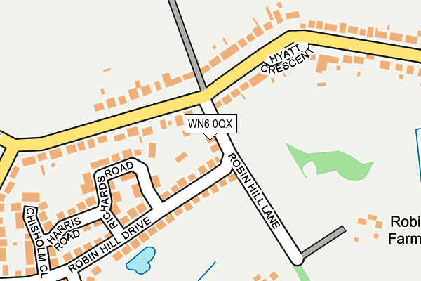 WN6 0QX map - OS OpenMap – Local (Ordnance Survey)