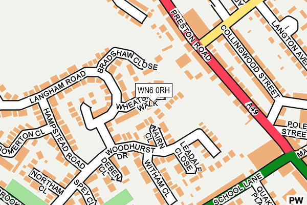 WN6 0RH map - OS OpenMap – Local (Ordnance Survey)