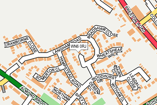 WN6 0RJ map - OS OpenMap – Local (Ordnance Survey)