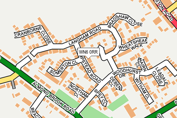 WN6 0RR map - OS OpenMap – Local (Ordnance Survey)