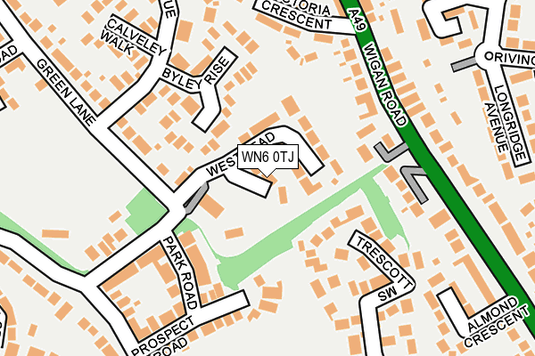 WN6 0TJ map - OS OpenMap – Local (Ordnance Survey)