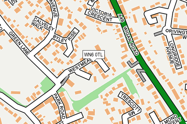 WN6 0TL map - OS OpenMap – Local (Ordnance Survey)