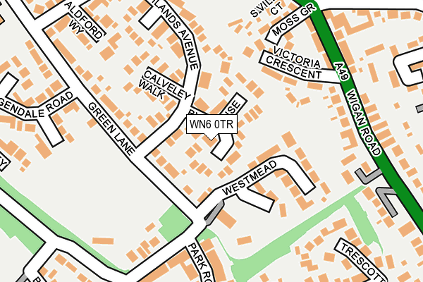WN6 0TR map - OS OpenMap – Local (Ordnance Survey)