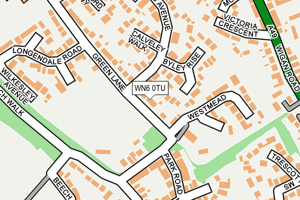 WN6 0TU map - OS OpenMap – Local (Ordnance Survey)