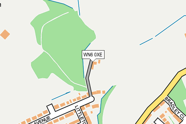 WN6 0XE map - OS OpenMap – Local (Ordnance Survey)