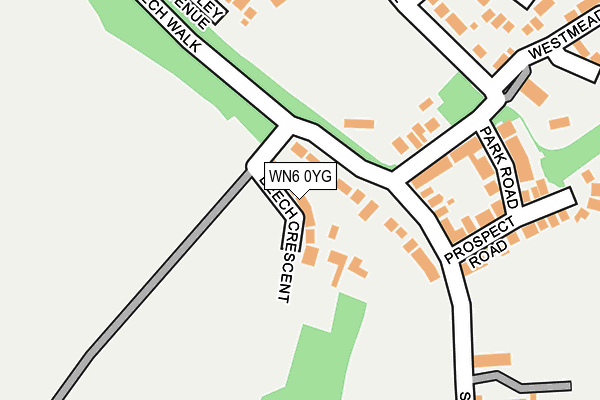 WN6 0YG map - OS OpenMap – Local (Ordnance Survey)