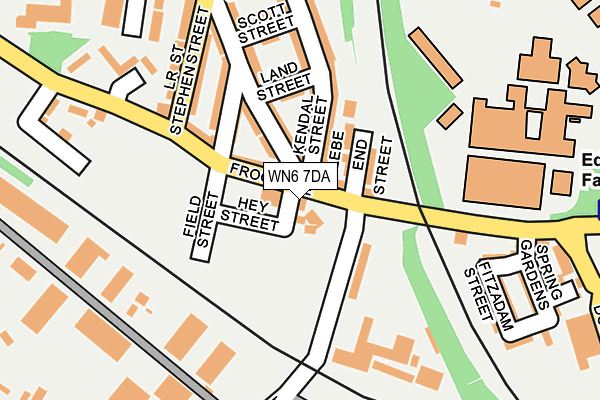 WN6 7DA map - OS OpenMap – Local (Ordnance Survey)