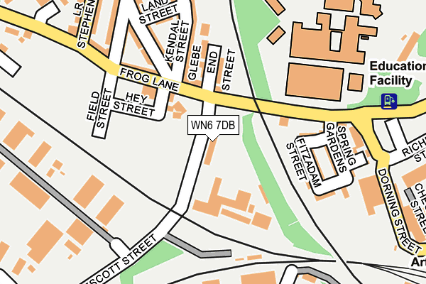 WN6 7DB map - OS OpenMap – Local (Ordnance Survey)