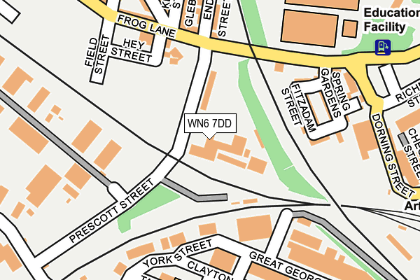 WN6 7DD map - OS OpenMap – Local (Ordnance Survey)
