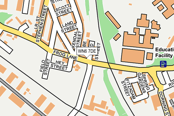 WN6 7DE map - OS OpenMap – Local (Ordnance Survey)
