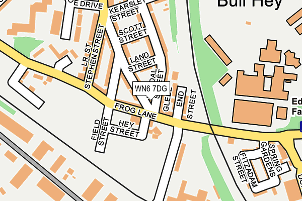 WN6 7DG map - OS OpenMap – Local (Ordnance Survey)
