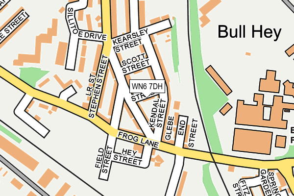 WN6 7DH map - OS OpenMap – Local (Ordnance Survey)