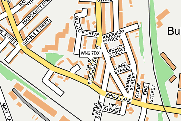 WN6 7DX map - OS OpenMap – Local (Ordnance Survey)