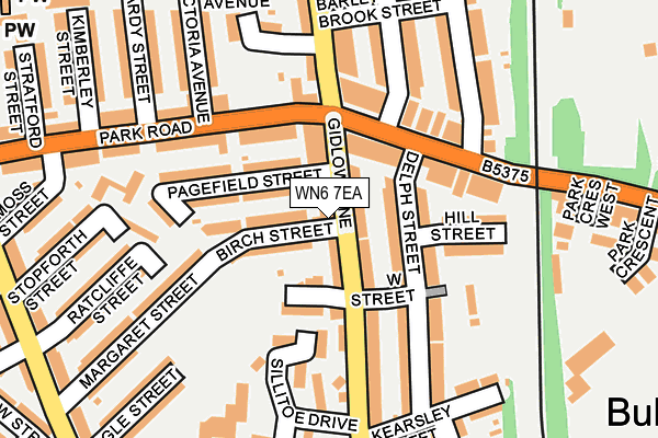 WN6 7EA map - OS OpenMap – Local (Ordnance Survey)