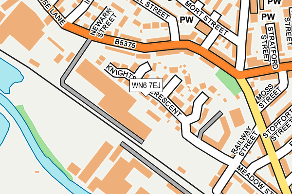 WN6 7EJ map - OS OpenMap – Local (Ordnance Survey)