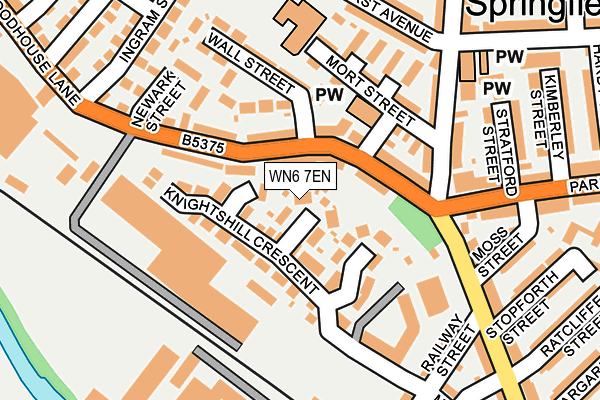 WN6 7EN map - OS OpenMap – Local (Ordnance Survey)