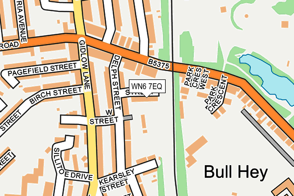 WN6 7EQ map - OS OpenMap – Local (Ordnance Survey)