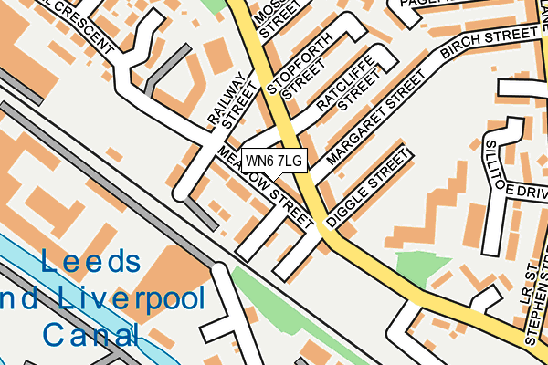 WN6 7LG map - OS OpenMap – Local (Ordnance Survey)
