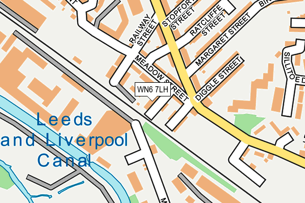 WN6 7LH map - OS OpenMap – Local (Ordnance Survey)