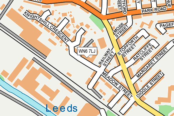 WN6 7LJ map - OS OpenMap – Local (Ordnance Survey)