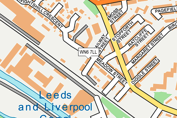 WN6 7LL map - OS OpenMap – Local (Ordnance Survey)