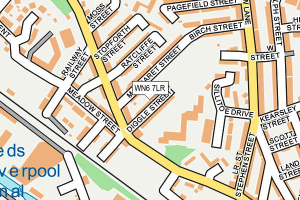 WN6 7LR map - OS OpenMap – Local (Ordnance Survey)