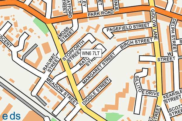 WN6 7LT map - OS OpenMap – Local (Ordnance Survey)