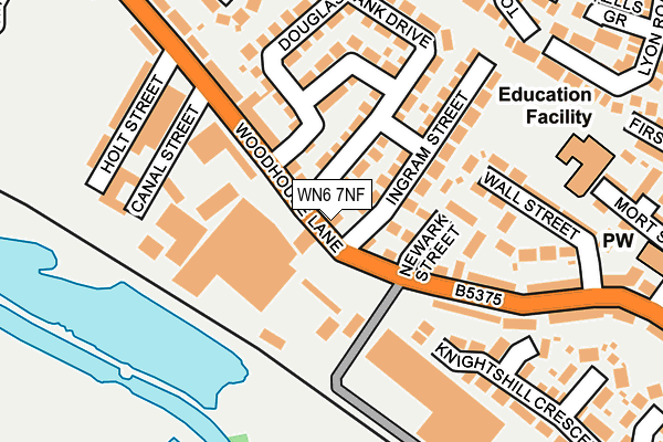 WN6 7NF map - OS OpenMap – Local (Ordnance Survey)