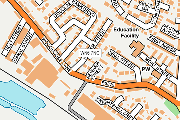 WN6 7NG map - OS OpenMap – Local (Ordnance Survey)
