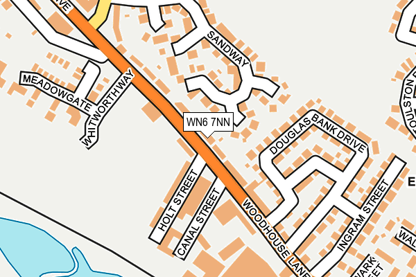 WN6 7NN map - OS OpenMap – Local (Ordnance Survey)