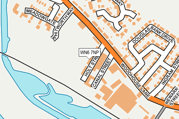 WN6 7NP map - OS OpenMap – Local (Ordnance Survey)