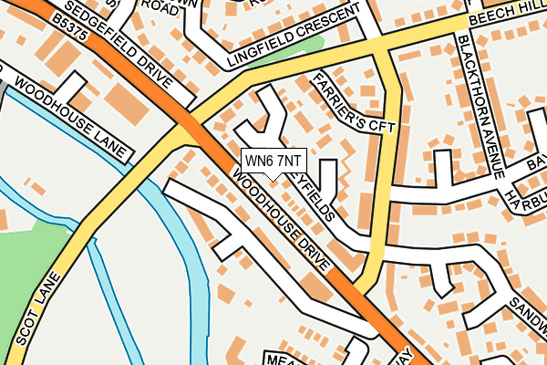 WN6 7NT map - OS OpenMap – Local (Ordnance Survey)